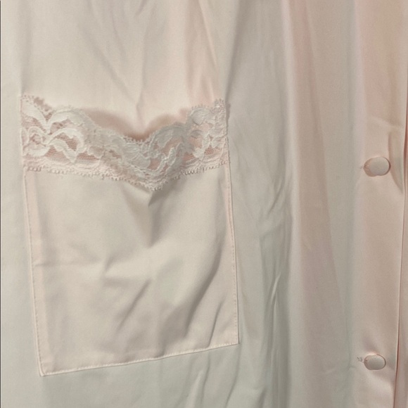 Vintage Pink Lace Robe with Elbow-Length Sleeves - Picture 2 of 7